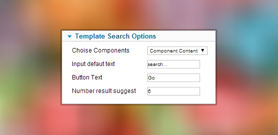 template search option