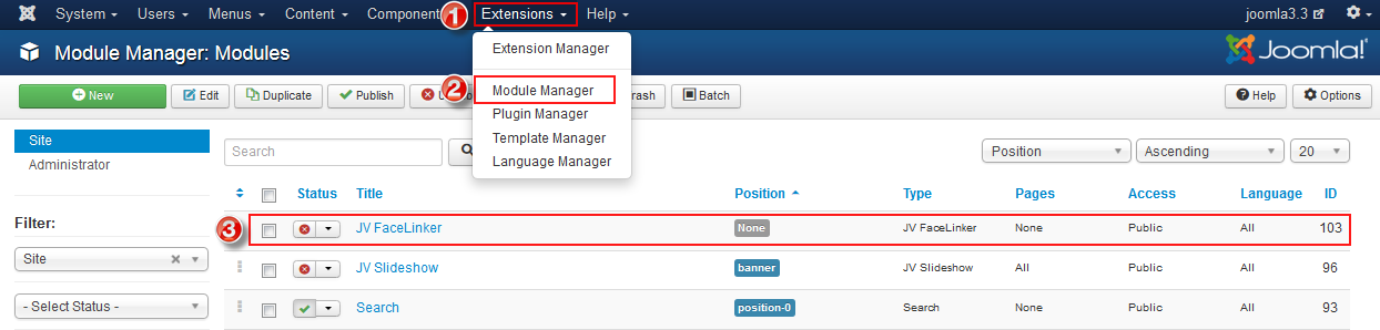 module manager